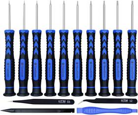 Hengtianmei 705353649851 14 In 1 Torx Screwdriver Set With T1 T2 T3 T4 T5 T6 T7 T8 T9 T10 Sec