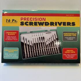 4143 Hft Precision Screwdriver Set 16 Piece #4143 New And On