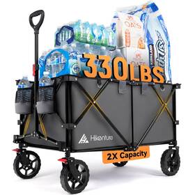 1054-a2 Hikenture Collapsible Wagon 330lbs Capacity 200l Extra Large Wagons Carts Fo