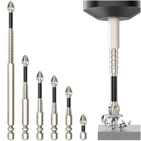 Hjkliut 739750147818 High-magnetic Screwdriver Drill Bit Set - 6pcs Strong Magnetic Durability Scr