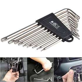 Hohxen 345319859845 Set Of 9 Torx Hex Key Wrench Long Arm Tamper Proof Star Screwdriver Torque Repai Hohxen 345319859845 Set Of 9 Torx Hex Key Wrench Long Arm Tamper Proof Star Screwdriver Torque Repai