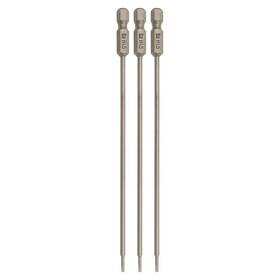 606574987 Hoplex Rc 6 Inch Power Bits 1.5mm Hex Head Allen Wrench Drill Bit Set - 3pcs