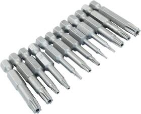 T5-t40 Hordion 202412303156 12pcs 1/4 Inch Hex Shank Torx Head Screwdriver Bit 12/ 50mm