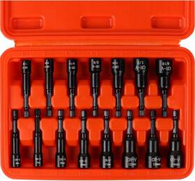 Horusdy 313048736771 15-piece Magnetic Impact Nut Driver Set - Sae 1/4