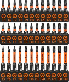 T5-t40 Horusdy 313105969906 Torx Bit Set 36pcs Security Tamper Proof Star Bits
