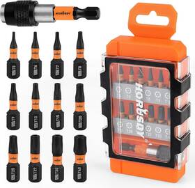 T5-t40 Horusdy 84028 13pcs Torx Bits Set Security Bit - Star