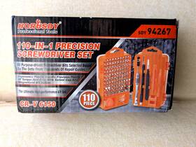 94267 Horusdy 110pc Precision Screwdriver Set Phillips Torx Bits Non-slip Magnetic Electronics