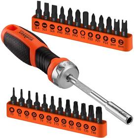 B0c4y646l9 Horusdy 25-pc Security Torx Screwdriver Bit Set T5-t40 1/4 Inch Drive Magnetic New