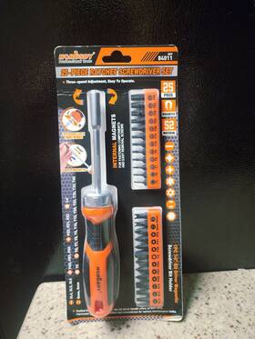 Sdy-84011 Horusdy 25-piece Ratchet Screwdriver Set Magnetic S2 Steel