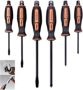 T94243 Horusdy 6-pieces Magnetic Screwdriver Set 3 Phillips And Flat Head Tips Screwdrive