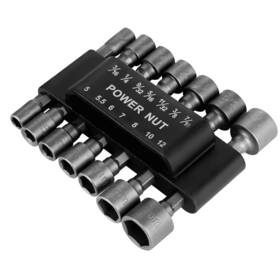 Hp230021 Hphope Power Nut Driver Drill Bit Set 14 Pcs 1/4 Inch Hex Shank Chrome Vanadium Steel W