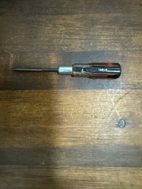 30130 Hunter Spring Loaded Micro Flathead Screwdriver