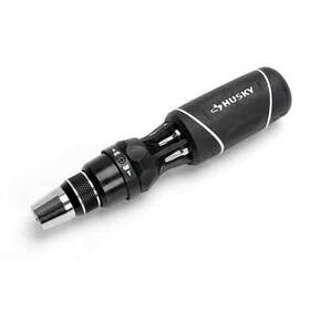 Husky 194767000097 12 Screwdrivers In 1 Quick Load Ratcheting Screwdriver Double Ended Bits Handle