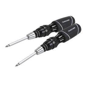 Husky 194767000394 12-in-1 Quick-load Ratcheting Screwdriver 2-pack