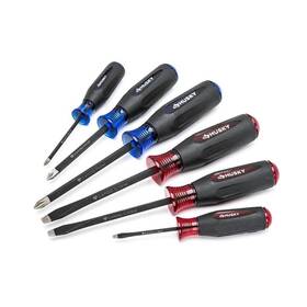 Husky 445008478476 Diamond Tip Magnetic Screwdriver Set 6-piece
