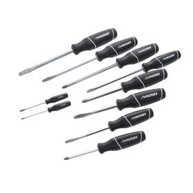 Husky 445030461439 Screwdriver Set 10-piece Head Piece Phillips Slotted