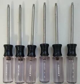 683-523 Husky Lot Of 6 Torx Screwdriver T27 Usa