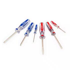 Husky 711181571929 Variety Screwdriver Set 6-piece Phillips Acetate Slotted Platet