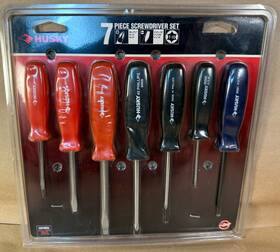 90012 Husky Nice Vintage Nos Usa Philips And Slotted Screwdriver Set 7-piece