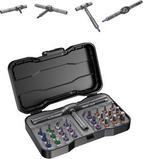 Hzg-24-1 Hyczalg 24 In 1 Magnetic Ratchet Screwdriver Set Multi Bit Precision Repair Tool Kit W