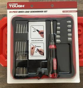 42432 Hyper Tough 24-piece Quick-load Screwdriver Set