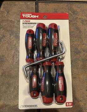 43057 Hyper Tough 7-piece Screwdriver Set Soft-grip - Brand New