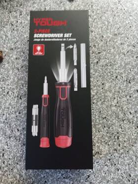 43849 Hyper Tough 2-piece Led Lighted 6-in-1 And 8-in-1 Precision Screwdriver Set New