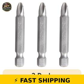 Hyper Tough 460293864046 3-pack 2 Inch Phillips Screwdriver Bits