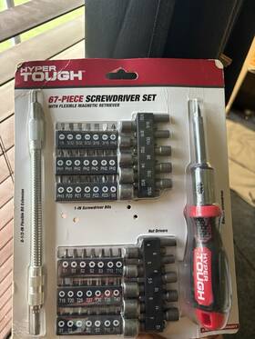 Ts99014n Hyper Tough 67-piece Screwdriver Set Missing -flexible Magnetic Retriever
