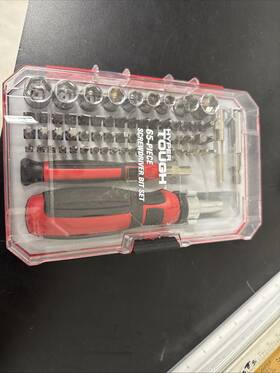 Ts99028a Hyper Tough 65-piece Ratcheting Screwdriver Bit Set Magnetic Adapter