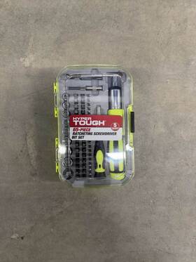 Ts99888a Hyper Tough 77-piece Ratcheting Screwdriver Bit Set Neon Green And Black Handles