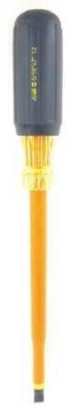 35-9168 Ideal Industries Insulated Screwdriver 3/8 Inch Tip 5 Handle Overall Length 13