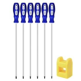 T10-t30 Iebuobo Ll0055 Extra Long Torx Screwdrivers Set Length 12-inch Plus Star Scre