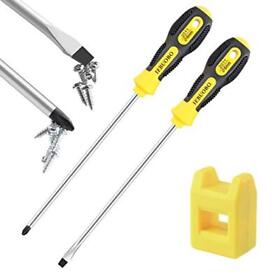 Iebuobo Slotted And Phillips Screwdriver Ph2 8inch Long Cross-head F