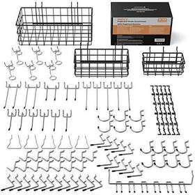 B07wh3lvg3 Incly Ca Pegboard Hooks Organizer Accessories Set Including 3 Packs Silver