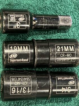 Sk4c3f Ingersoll Rand 1/2 Inch Drive Lugnut Socket Set Used No Box
