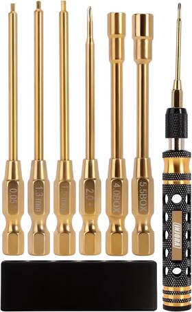 Injora 313041985947 Rc Tool Kit 6 In 1 Screwdriver Quick Change Allen Key Hexagon