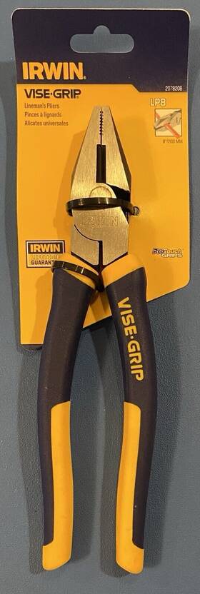 2078208 Irwin Vise-grip Pliers Linemans 8-inch Lp8 Full Case Qty-5
