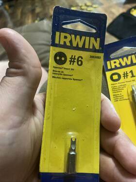 3053053 Irwin 2 New Tools #6 Spanner Insert Driver Bits