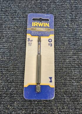 Iwaf33ph3 Irwin Qty 5 #3 Phillips Impact Performance Series Power Bit 3-1/2 Inch