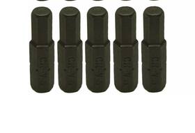 1899817 Irwin Tools 25 Pack 5mm Allen Bits H5 Metric 25mm/1 Inch Long 1/4 Hex Shank Screwdriver Drill