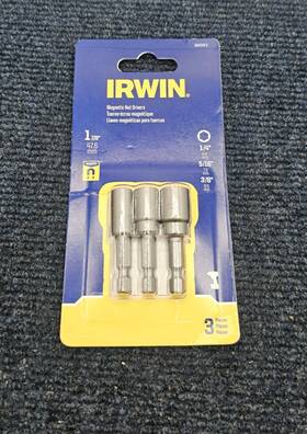Iwaf242-3 Irwin Tools Qty 9 Magnetic Nut Setters / Drivers 1-7/8-inch