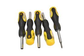 17064 Ivy Classic Multi-bit Screwdriver Set 5 Piece Yellow Soft Grip Phillips