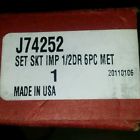 J74252 Socket Set 6 Proto Pc Hex Impact Bit