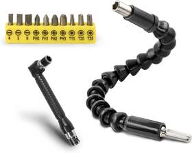 Jamiikury 313055537552 90 Degree Right Angle Driver 11.6 Inch Bendable And Flexible Screwdriver Extension