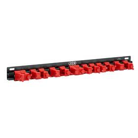 Jck 711385180169 Professional Quality Multi-purpose Tool Organizer Red Clips Black Aluminu
