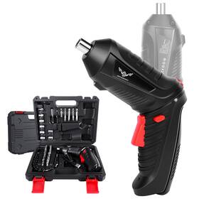 Jga0169-47pcs-uk Jenabom 47 In 1 Electric Screwdriver Cordless Rechargeable Small Power Drill Set 3.6v