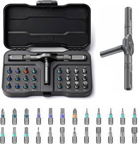 Ss1012 Jesrytour 24 In 1 Magnetic Ratchet Screwdriver Set Multi Bit Diy