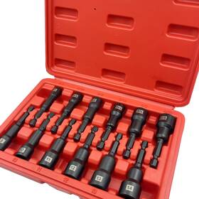 Jfogo 792288650038 12-pieces Magnetic Nut Driver Bit Set - 1/4 Inch Hex Quick-change Impact