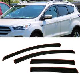 Jumbomotor 694790101483 In-channel Style Smoke Window Sun Rain Visors Vent Guard Shade Compatible Wit